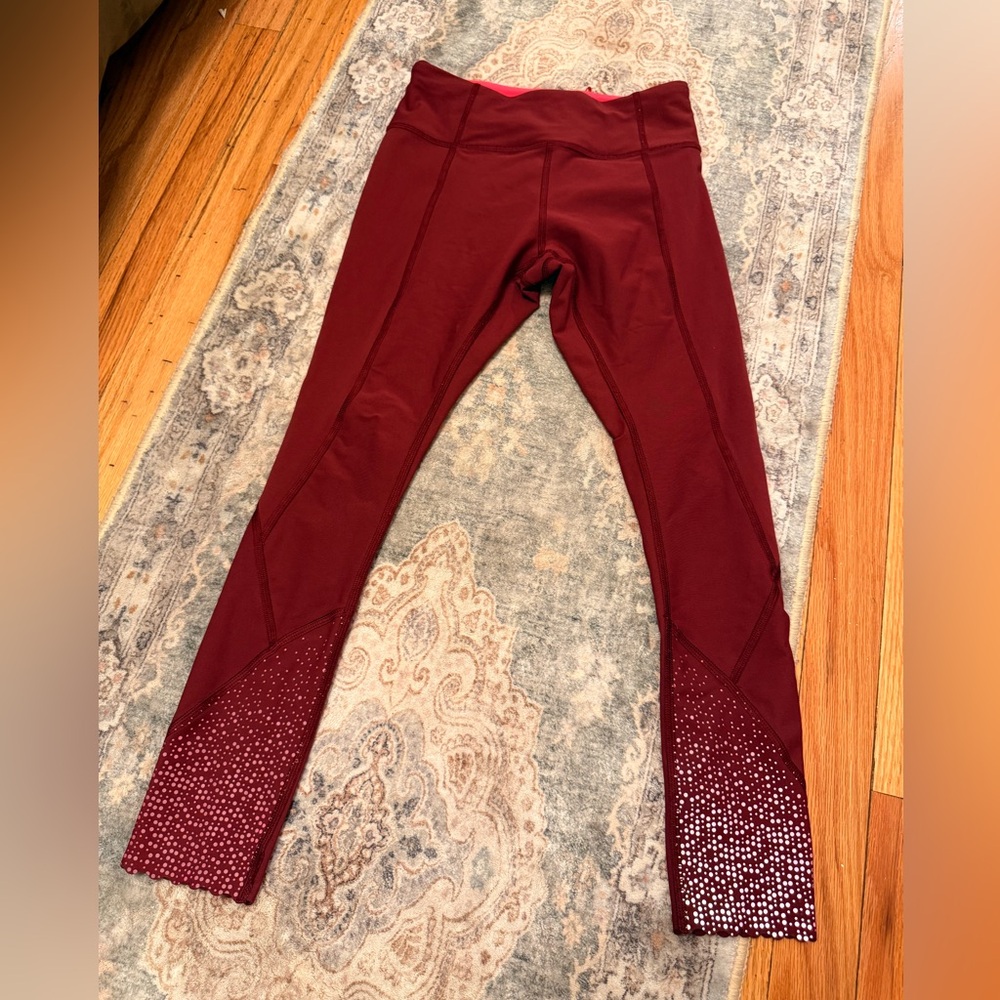 lululemon athletica Burgundy Leggings